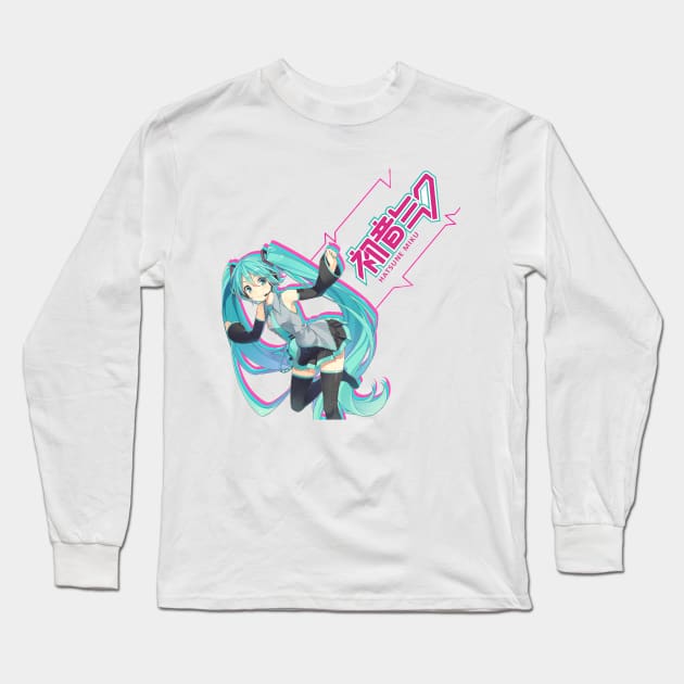 Miku Vocaloid Diva 01 Long Sleeve T-Shirt by valival